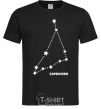 Men's T-Shirt Capricorn stars black фото