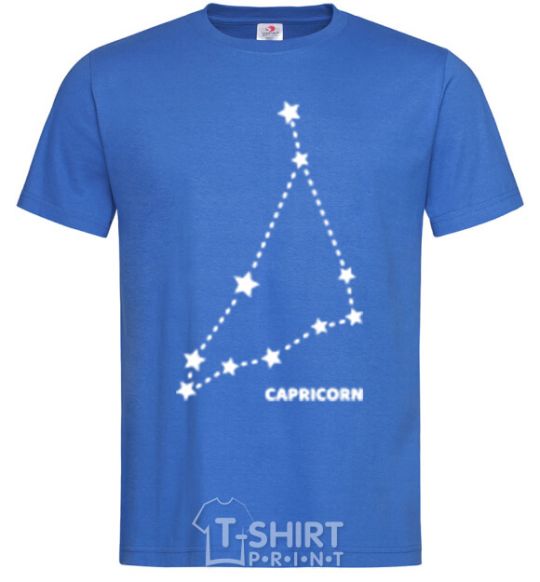 Men's T-Shirt Capricorn stars royal-blue фото