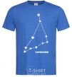 Men's T-Shirt Capricorn stars royal-blue фото