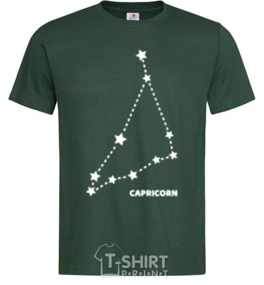 Men's T-Shirt Capricorn stars bottle-green фото