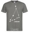 Men's T-Shirt Capricorn stars dark-grey фото