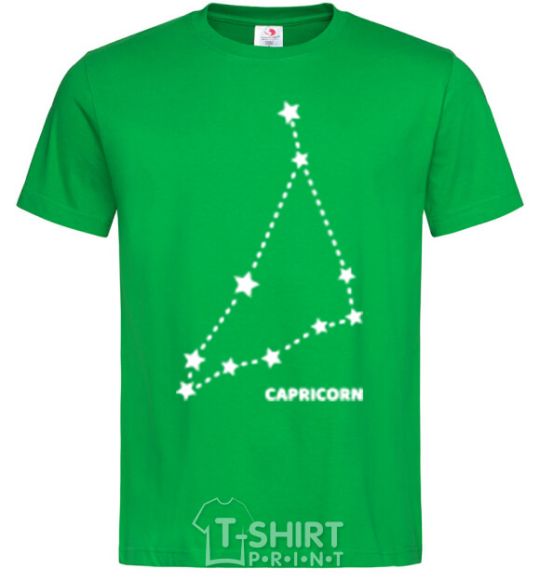 Men's T-Shirt Capricorn stars kelly-green фото