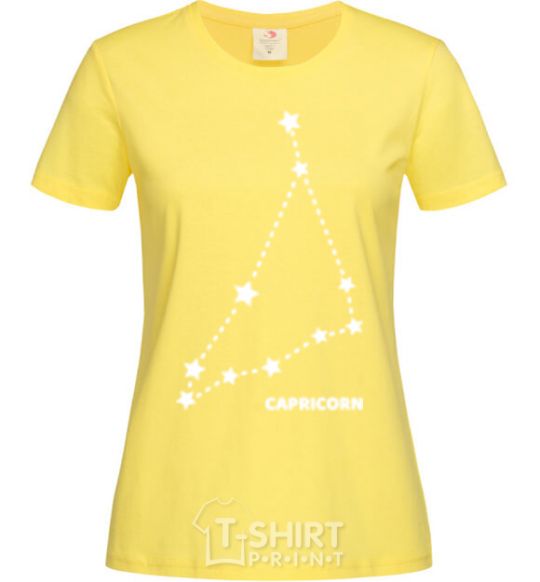 Women's T-shirt Capricorn stars cornsilk фото