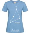 Women's T-shirt Capricorn stars sky-blue фото