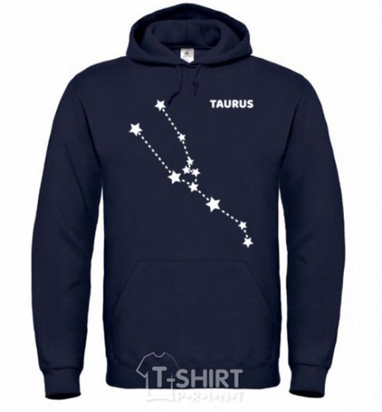 Мужская толстовка (худи) Taurus stars Темно-синий фото