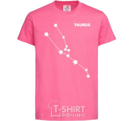 Детская футболка Taurus stars Ярко-розовый фото