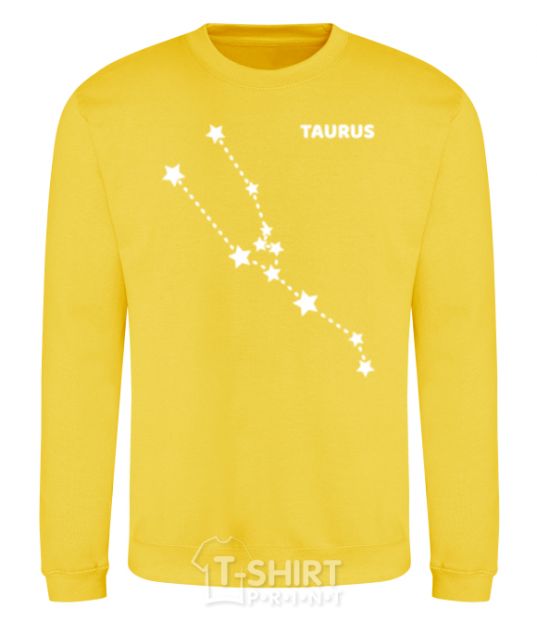 Sweatshirt Taurus stars yellow фото