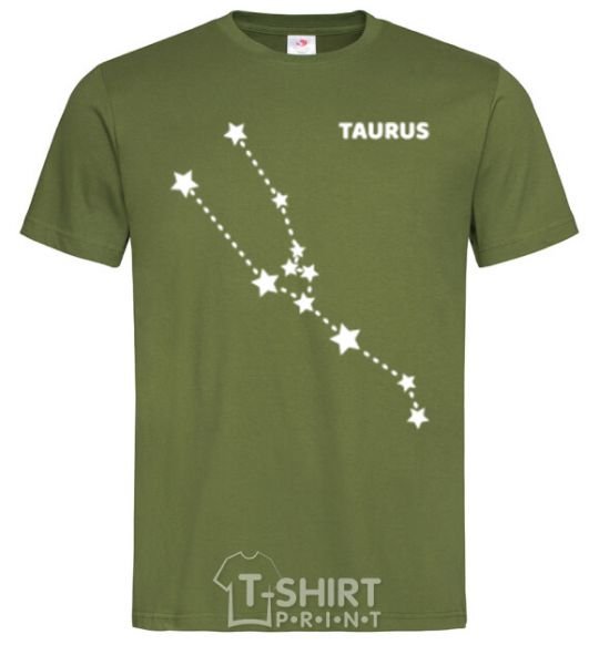 Men's T-Shirt Taurus stars millennial-khaki фото