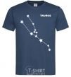 Men's T-Shirt Taurus stars navy-blue фото