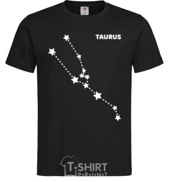 Men's T-Shirt Taurus stars black фото