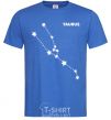 Men's T-Shirt Taurus stars royal-blue фото