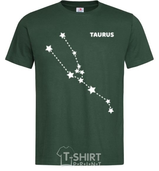 Men's T-Shirt Taurus stars bottle-green фото