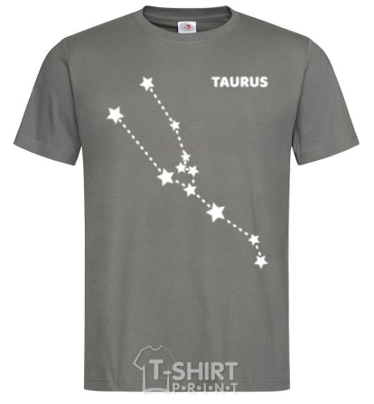 Men's T-Shirt Taurus stars dark-grey фото