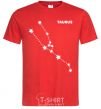 Men's T-Shirt Taurus stars red фото