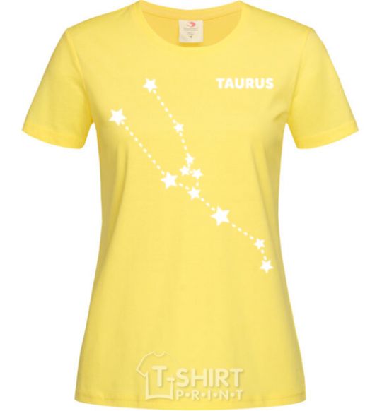 Women's T-shirt Taurus stars cornsilk фото