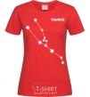 Women's T-shirt Taurus stars red фото