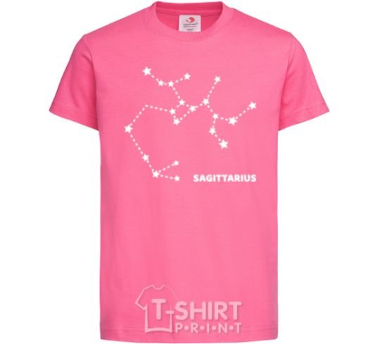 Kids T-shirt Sagittarius stars heliconia фото