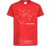 Kids T-shirt Sagittarius stars red фото