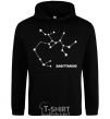 Men`s hoodie Sagittarius stars black фото