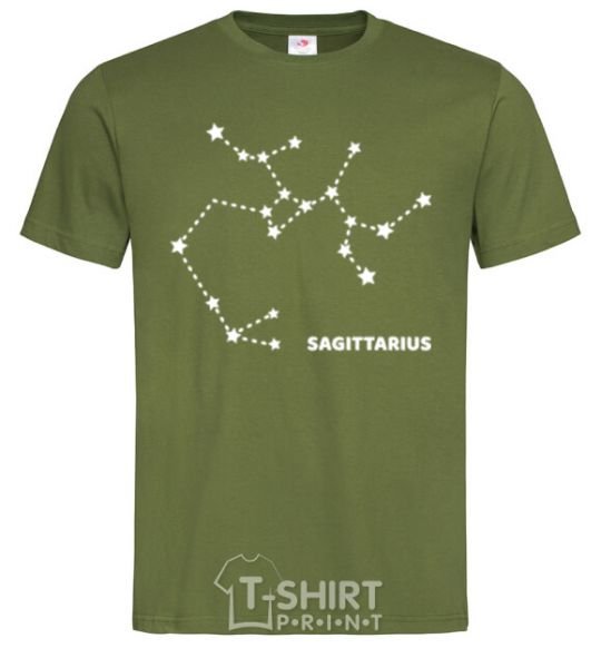 Men's T-Shirt Sagittarius stars millennial-khaki фото