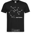 Men's T-Shirt Sagittarius stars black фото