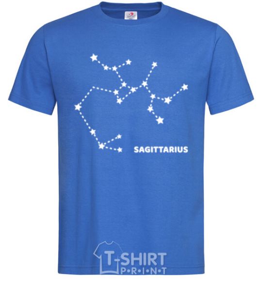 Men's T-Shirt Sagittarius stars royal-blue фото