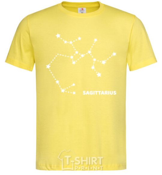 Men's T-Shirt Sagittarius stars cornsilk фото