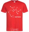 Men's T-Shirt Sagittarius stars red фото