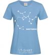Женская футболка Sagittarius stars Голубой фото