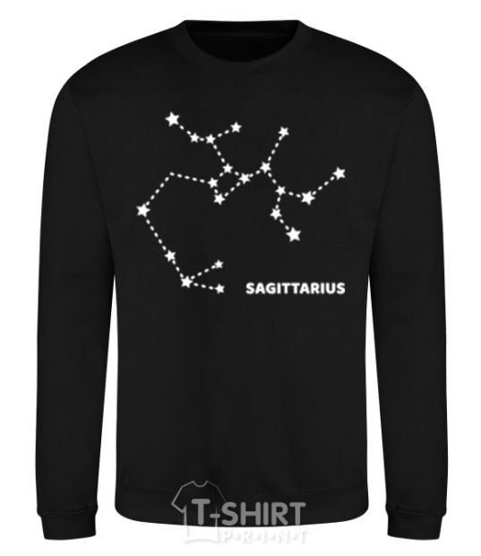 Sweatshirt Sagittarius stars black фото