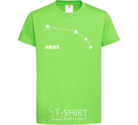 Kids T-shirt Aries stars orchid-green фото