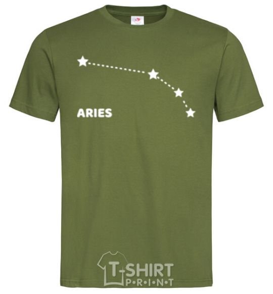 Men's T-Shirt Aries stars millennial-khaki фото