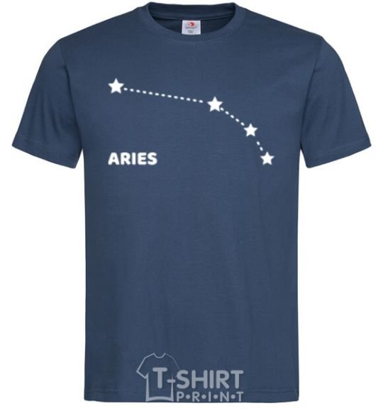 Men's T-Shirt Aries stars navy-blue фото
