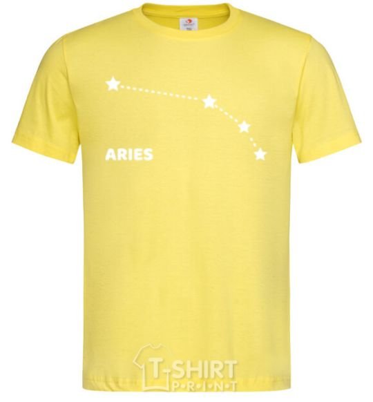 Men's T-Shirt Aries stars cornsilk фото