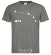 Men's T-Shirt Aries stars dark-grey фото