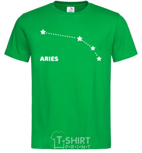 Men's T-Shirt Aries stars kelly-green фото