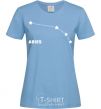 Women's T-shirt Aries stars sky-blue фото