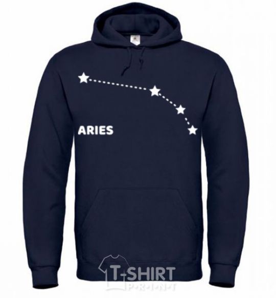 Мужская толстовка (худи) Aries stars Темно-синий фото