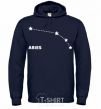 Men`s hoodie Aries stars navy-blue фото