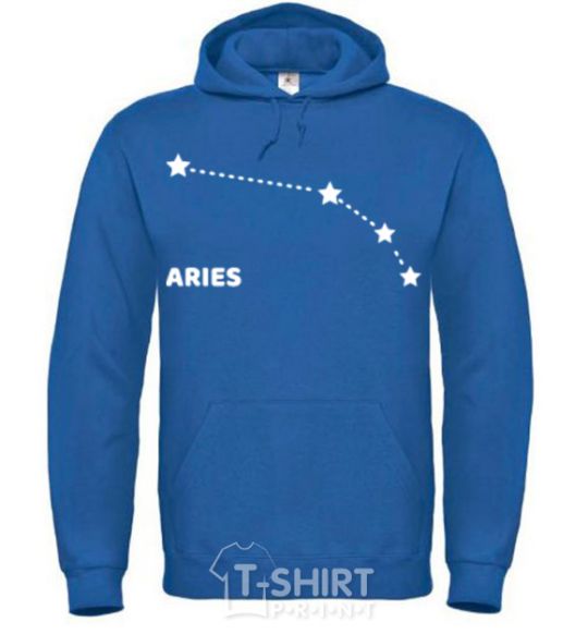 Men`s hoodie Aries stars royal фото