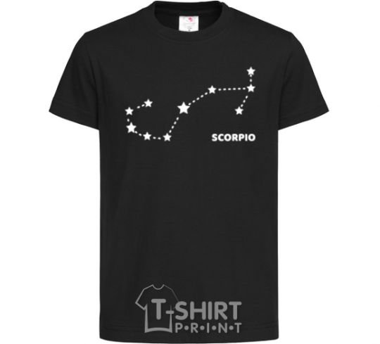 Детская футболка Scorpio stars Черный фото