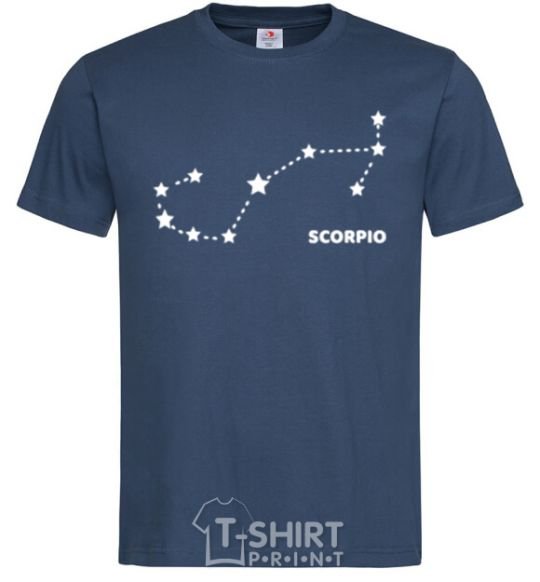 Мужская футболка Scorpio stars Темно-синий фото
