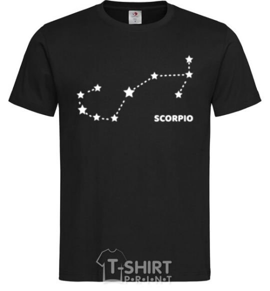 Мужская футболка Scorpio stars Черный фото
