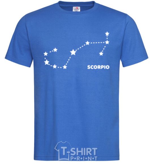 Мужская футболка Scorpio stars Ярко-синий фото