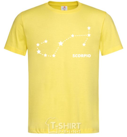 Мужская футболка Scorpio stars Лимонный фото