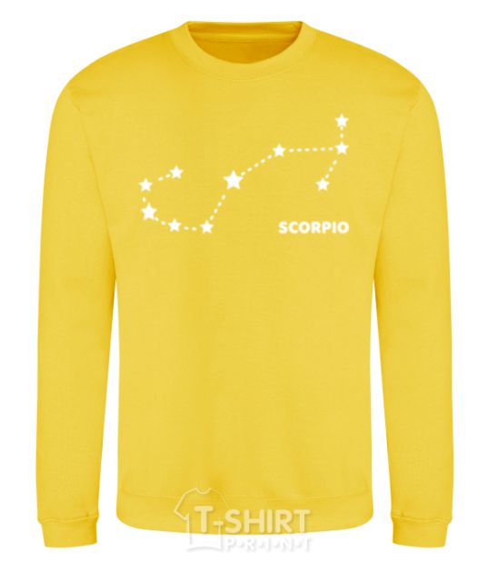 Sweatshirt Scorpio stars yellow фото