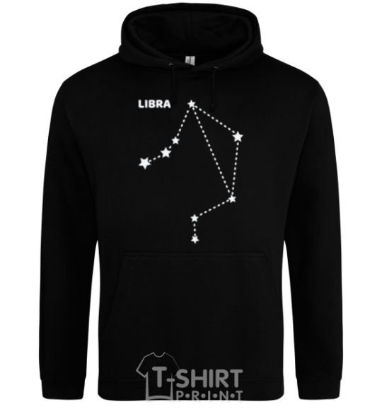 Мужская толстовка (худи) Libra stars Черный фото