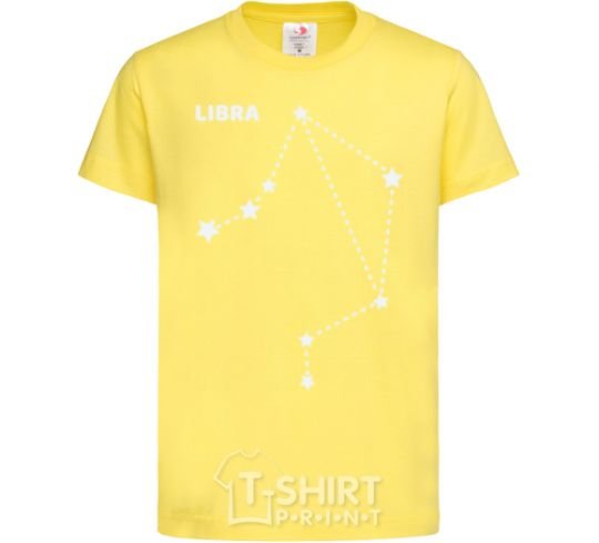 Детская футболка Libra stars Лимонный фото