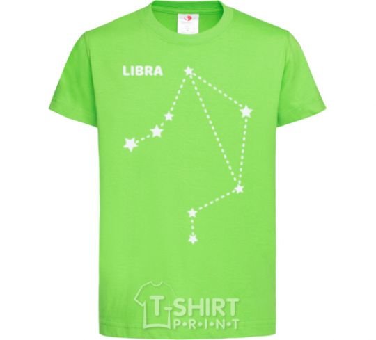 Kids T-shirt Libra stars orchid-green фото