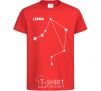 Kids T-shirt Libra stars red фото